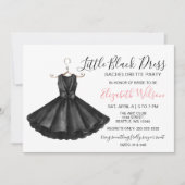 Fancy Little Black Dress Bachelorette Party Kaart (Voorkant)