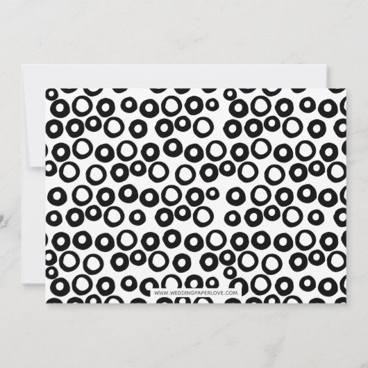 Fancy Little Black Dress Bachelorette Party Kaart (Achterkant)