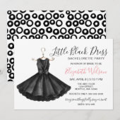 Fancy Little Black Dress Bachelorette Party Kaart (Voorkant / Achterkant)