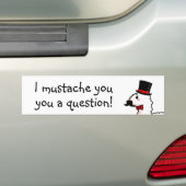 Fancy Llama-Bumpersticker Bumpersticker (Op auto)
