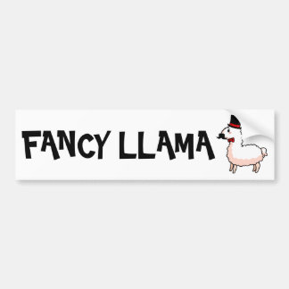 Fancy Llama-Bumpersticker Bumpersticker