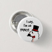 Fancy Llama-Button Ronde Button 3,2 Cm (Voorkant /achterkant)