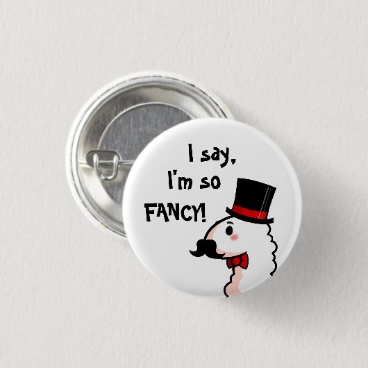 Fancy Llama-Button Ronde Button 3,2 Cm (Voorkant /achterkant)