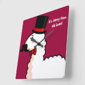 Fancy Llama Clock Vierkante Klok (Hoek)