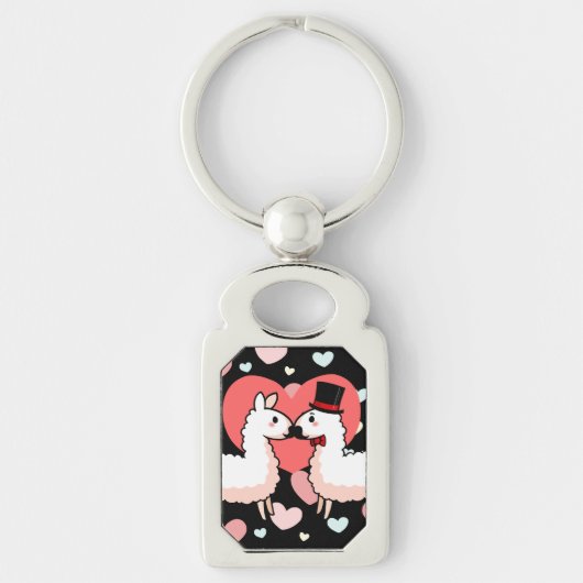 Fancy Llama en Little Llama Sleutelhanger (Voorkant)