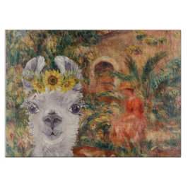 Fancy Llama- en Renoir-boerderij Snijplank
