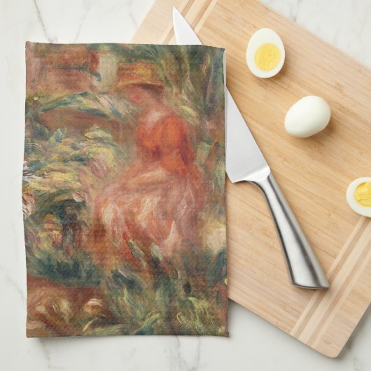 Fancy Llama- en Renoir-boerderij Theedoek (Quarter Fold)