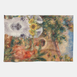 Fancy Llama- en Renoir-boerderij Theedoek