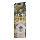 Fancy Llama- en Renoir-boerderij Thermosbeker (Gedraaid links)