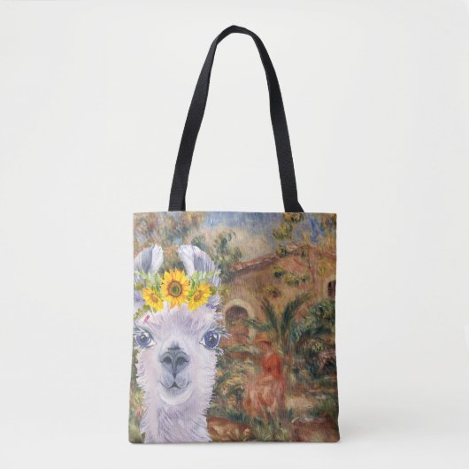 Fancy Llama- en Renoir-boerderij Tote Bag (Voorkant)
