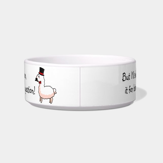 Fancy Llama Pet Bowl Voerbakje (Achterkant)