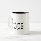 Fancy Loopy Love Tweekleurige Koffiemok (Voorkant links)
