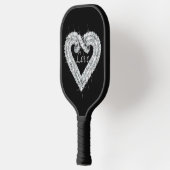 Fancy Love Diamond Heart Pickleball Paddle (Links)