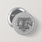 Fancy LPN Caduceus verpleegsterspeldknop Ronde Button 5,7 Cm (Voorkant /achterkant)