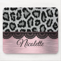 Fancy luipaard en kant met roze blindheid