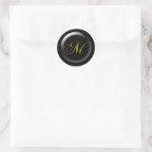 Fancy M-monogram Ronde Sticker (Tas)