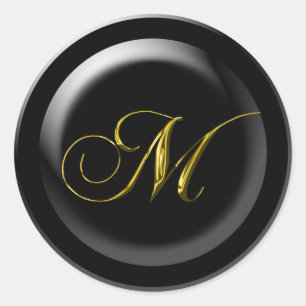 Fancy M-monogram Ronde Sticker
