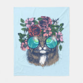 Fancy Maine Coon Fleece Deken (Voorkant)