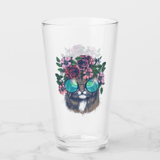 Fancy Maine Coon Glas (Achterkant)