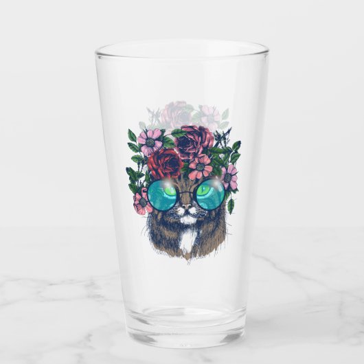 Fancy Maine Coon Glas (Voorkant)