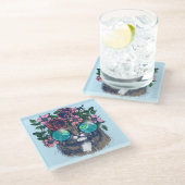 Fancy Maine Coon Glazen Onderzetter (Schuin)