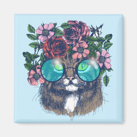 Fancy Maine Coon Magneet (Voorkant)