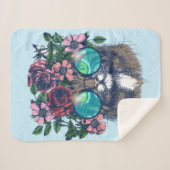 Fancy Maine Coon Sherpa Deken (Voorkant (horizontaal))