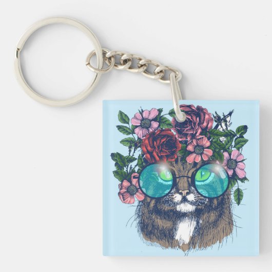 Fancy Maine Coon Sleutelhanger (Voorkant)