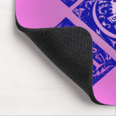 Fancy mam-tekst in blauw en Paars Muismat (Hoek)