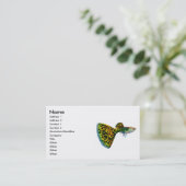 Fancy Mannelijke Guppy Profile Card Visitekaartje (Staand voorkant)