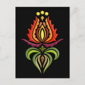 Fancy Mantle Embroidery - Hongaarse Folk Art Briefkaart (Voorkant)