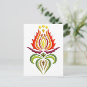 Fancy Mantle Embroidery - Hongaarse Folk Art Briefkaart (Staand voorkant)