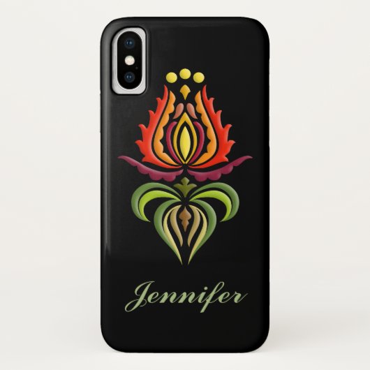 Fancy Mantle Embroidery - Hongaarse Folk Art Case-Mate iPhone Case (Achterkant)