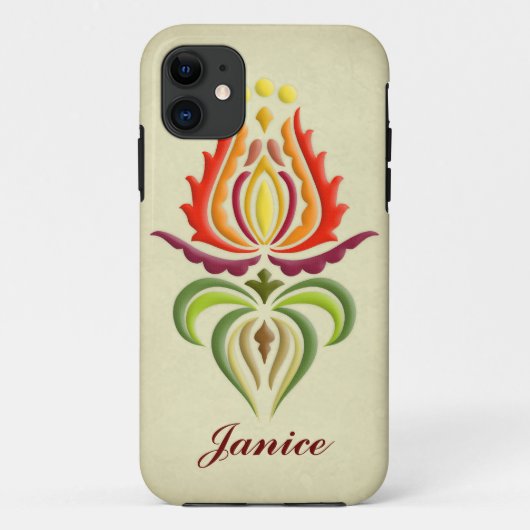 Fancy Mantle Embroidery - Hongaarse Folk Art Case-Mate iPhone Case (Achterkant)