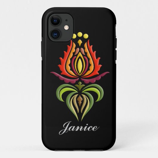 Fancy Mantle Embroidery - Hongaarse Folk Art Case-Mate iPhone Case (Achterkant)