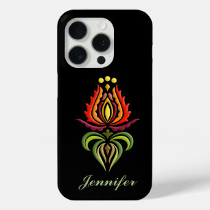 Fancy Mantle Embroidery - Hongaarse Folk Art iPhone 15 Pro Case