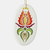 Fancy Mantle Embroidery - Hongaarse Folk Art Keramisch Ornament (Rechts)
