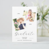 Fancy Manuscript 2 Foto's toen & nu Afstuderen (Staand voorkant)