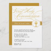 Fancy Manuscript Eerste Communicatie Uitnodigingen (Voorkant / Achterkant)