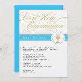 Fancy Manuscript Eerste Communicatie Uitnodigingen (Voorkant / Achterkant)