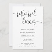 Fancy Manuscript Moderne Inbeluitnodiging van de r Kaart (Voorkant)