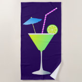 Fancy Margarita Cocktail Night Life Beach Towel Strandlaken (Voorkant)