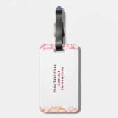 Fancy Marie Antoinette Potpourri Bagagelabel (Achterkant verticaal)