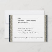 Fancy marine en Silver Event RSVP (Voorkant)