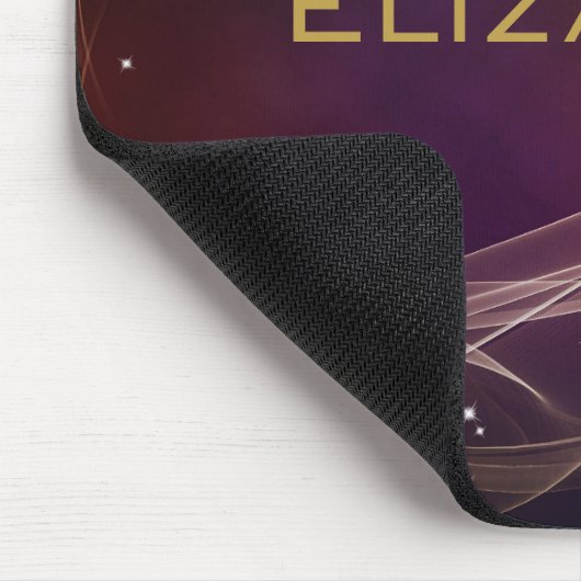 Fancy maroon achtergrond met Wispy Gold-accessoire Muismat (Hoek)