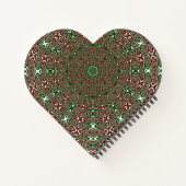 Fancy  Maximalist Groovy Christmas Mandala Notitieboek (Achterkant)