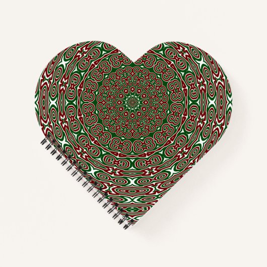 Fancy  Maximalist Groovy Christmas Mandala Notitieboek (Voorkant)