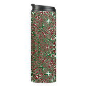 Fancy  Maximalist Groovy Christmas Mandala Thermosbeker (Geroteerd rechts)