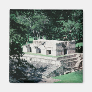 Fancy Mayan ruïneert Vierkante Ijskast Magneet