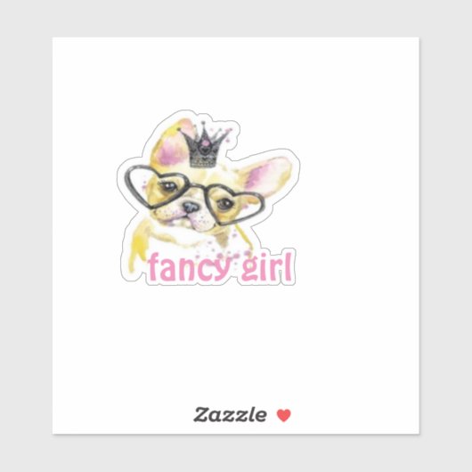 Fancy meisje sticker (Vel)